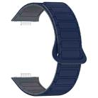 For Huawei Watch Fit3 Color Buckle Two Color Magnetic Silicone Watch Band(Midnight Blue Gray) - 3