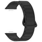 For Huawei Watch Fit3 Color Buckle Two Color Magnetic Silicone Watch Band(Black) - 3