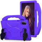For Honor Pad X8 Pro 11.2 2023 Children EVA Shockproof Tablet Case with Thumb Bracket(Purple) - 1