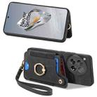 For OnePlus Nord CE3 Lite Retro Skin-feel Ring Multi-card RFID Wallet Phone Case(Black) - 2