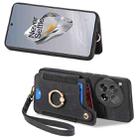 For OnePlus 10T Retro Skin-feel Ring Multi-card RFID Wallet Phone Case(Black) - 2