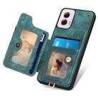 For Motorola G Power 5G 2024 Retro Skin-feel Ring Multi-card RFID Wallet Phone Case(Green) - 3