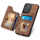 For Motorola Moto G Power 2025 5G Retro Skin-feel Ring Multi-card RFID Wallet Phone Case(Brown) - 3