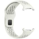 For Samsung Galaxy Watch Ultra 47mm Reverse Buckle Silicone Breathable Watch Band(Ivory White) - 2