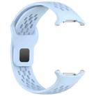 For Samsung Galaxy Watch Ultra 47mm Reverse Buckle Silicone Breathable Watch Band(Blue) - 2