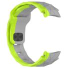 For Samsung Galaxy Watch 7 44mm Football Texture Reverse Buckle Silicone Watch Band(Grey Green) - 2