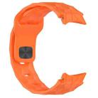 For Samsung Galaxy Watch FE 40mm Football Texture Reverse Buckle Silicone Watch Band(Orange) - 2