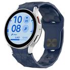 For Samsung Galaxy Watch FE 40mm Football Texture Reverse Buckle Silicone Watch Band(Midnight Blue) - 1