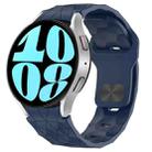 For Samsung Galaxy Watch 6 44mm Football Texture Reverse Buckle Silicone Watch Band(Midnight Blue) - 1