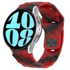 For Samsung Galaxy Watch 6 40mm Football Texture Reverse Buckle Silicone Watch Band(Camouflage Red) - 1