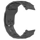 For Samsung Galaxy Watch 6 40mm Football Texture Reverse Buckle Silicone Watch Band(Dark Grey) - 2