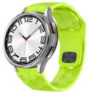 For Samsung Galaxy Watch 6 Classic 47mm Football Texture Reverse Buckle Silicone Watch Band(Lime Green) - 1