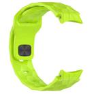 For Samsung Galaxy Watch 6 Classic 47mm Football Texture Reverse Buckle Silicone Watch Band(Lime Green) - 2