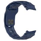 For Samsung Galaxy Watch 6 Classic 47mm Football Texture Reverse Buckle Silicone Watch Band(Midnight Blue) - 2