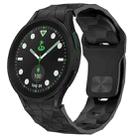 For Samsung Galaxy watch 5 Pro Golf Edition Football Texture Reverse Buckle Silicone Watch Band(Black) - 1