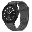 For Samsung Galaxy watch 5 Pro Golf Edition Football Texture Reverse Buckle Silicone Watch Band(Dark Grey) - 1