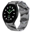 For Samsung Galaxy watch 5 Golf Edition Football Texture Reverse Buckle Silicone Watch Band(Camouflage Gray) - 1