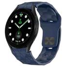 For Samsung Galaxy watch 5 Golf Edition Football Texture Reverse Buckle Silicone Watch Band(Midnight Blue) - 1