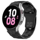 For Samsung Galaxy Watch 5  44mm Football Texture Reverse Buckle Silicone Watch Band(Black) - 1