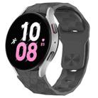 For Samsung Galaxy Watch 5  44mm Football Texture Reverse Buckle Silicone Watch Band(Dark Grey) - 1