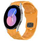 For Samsung Galaxy Watch 5  40mm Football Texture Reverse Buckle Silicone Watch Band(Yellow) - 1