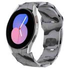 For Samsung Galaxy Watch 5  40mm Football Texture Reverse Buckle Silicone Watch Band(Camouflage Gray) - 1