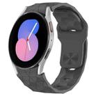 For Samsung Galaxy Watch 5  40mm Football Texture Reverse Buckle Silicone Watch Band(Dark Grey) - 1