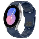 For Samsung Galaxy Watch 5  40mm Football Texture Reverse Buckle Silicone Watch Band(Midnight Blue) - 1