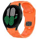 For Samsung Galaxy Watch 4 44mm Football Texture Reverse Buckle Silicone Watch Band(Orange) - 1