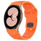 For Samsung Galaxy Watch 4 40mm Football Texture Reverse Buckle Silicone Watch Band(Orange) - 1