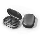 S200 Waterproof In-ear Wireless Sports Bluetooth Earphone with LED Digital Display(black) - 2