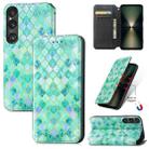 For Sony Xperia 1 VI CaseNeo Colorful Magnetic Leather Phone Case(Emerald) - 1