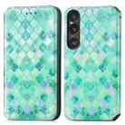 For Sony Xperia 1 VI CaseNeo Colorful Magnetic Leather Phone Case(Emerald) - 2