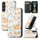 For Sony Xperia 1 VI CaseNeo Colorful Magnetic Leather Phone Case(Rhombus) - 1