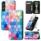 For Sony Xperia 1 VI CaseNeo Colorful Magnetic Leather Phone Case(Colorful Cube) - 1