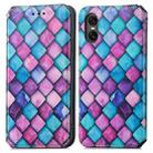 For Sony Xperia 10 VI CaseNeo Colorful Magnetic Leather Phone Case(Purple Scales) - 2