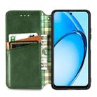 For OPPO A60 Cubic Grid Pressed Magnetic Leather Phone Case(Green) - 3