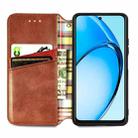 For OPPO A60 Cubic Grid Pressed Magnetic Leather Phone Case(Brown) - 3