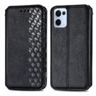 For OPPO Reno13 Cubic Grid Pressed Magnetic Leather Phone Case(Black) - 2