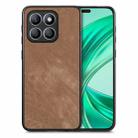 For Honor X8b Vintage Leather PC Back Cover Phone Case(Brown) - 1