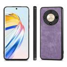 For Honor X9b Vintage Leather PC Back Cover Phone Case(Purple) - 2