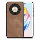 For Honor X9b Vintage Leather PC Back Cover Phone Case(Brown) - 1