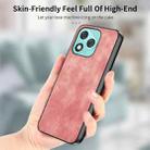 For Honor 400 Lite Glodal Vintage Leather PC Back Cover Phone Case(Pink) - 3