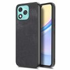 For Honor 400 Lite Glodal Vintage Leather PC Back Cover Phone Case(Black) - 1