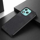For Honor 400 Lite Glodal Vintage Leather PC Back Cover Phone Case(Black) - 2