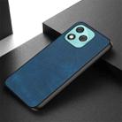 For Honor 400 Lite Glodal Vintage Leather PC Back Cover Phone Case(Blue) - 2