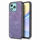 For Honor 400 Lite Glodal Vintage Leather PC Back Cover Phone Case(Purple) - 1