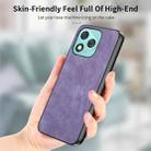 For Honor 400 Lite Glodal Vintage Leather PC Back Cover Phone Case(Purple) - 3