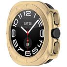 For Samsung Galaxy Watch 7 Ultra 47mm Half Coverage Hollowed PC Watch Protective Case(Champagne) - 2