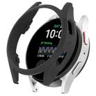 For Samsung Galaxy Watch 7 44mm Half Coverage Hollowed PC Watch Protective Case(Black) - 1